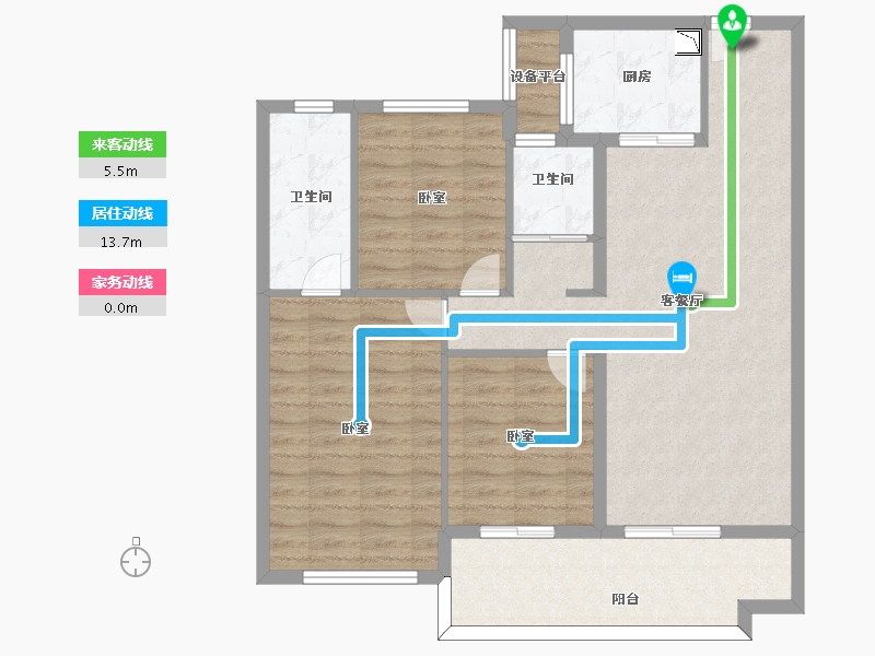 河南省-驻马店市-平舆碧桂园-92.00-户型库-动静线