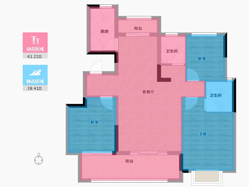 江西省-上饶市-东投·金麟府-89.00-户型库-动静分区