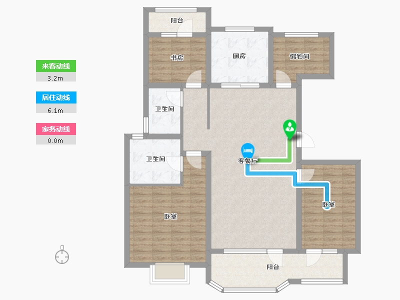 山东省-济宁市-红星瑞马世家-113.99-户型库-动静线