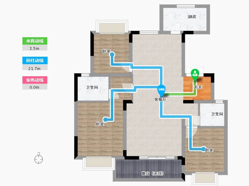 湖北省-武汉市-中建锦绣楚城-102.00-户型库-动静线