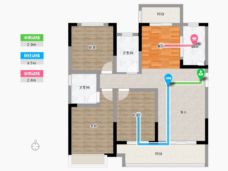 河南省-周口市-西华建业箕城上院-113.00-户型库-动静线