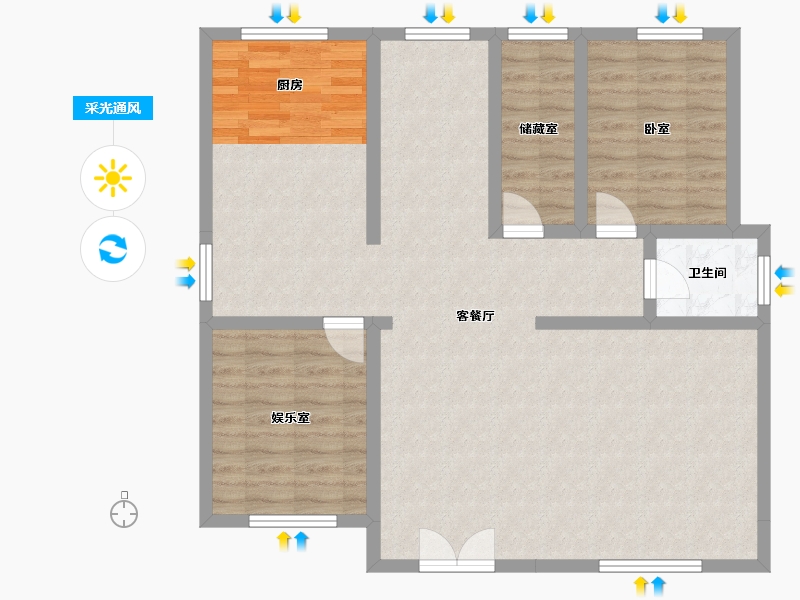 湖北省-黄冈市-桃花坞慢生活城-99.21-户型库-采光通风