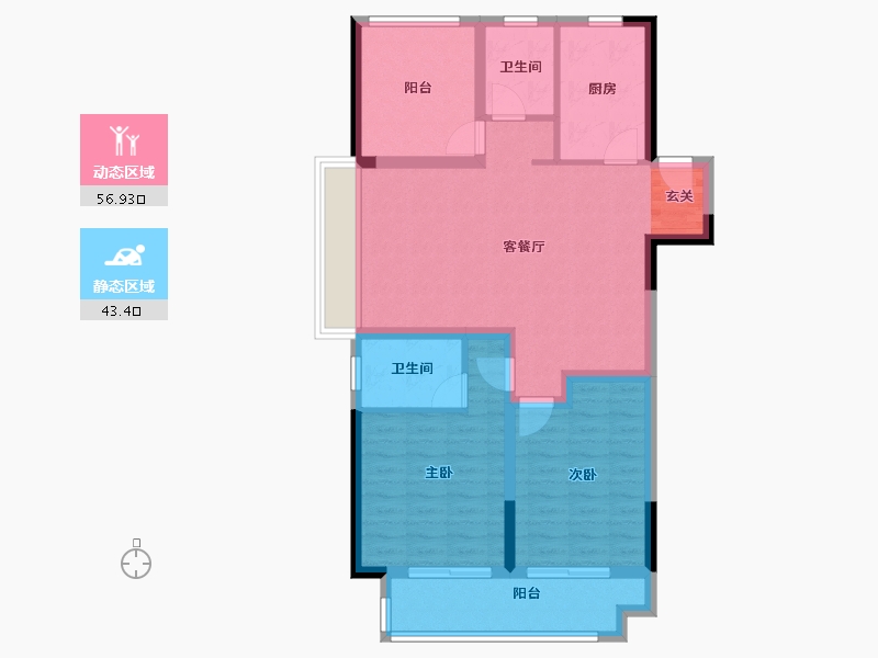 安徽省-滁州市-城市之星-89.68-户型库-动静分区