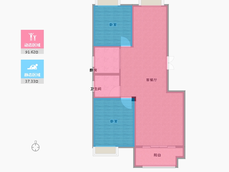 河南省-驻马店市-华府东方-118.39-户型库-动静分区