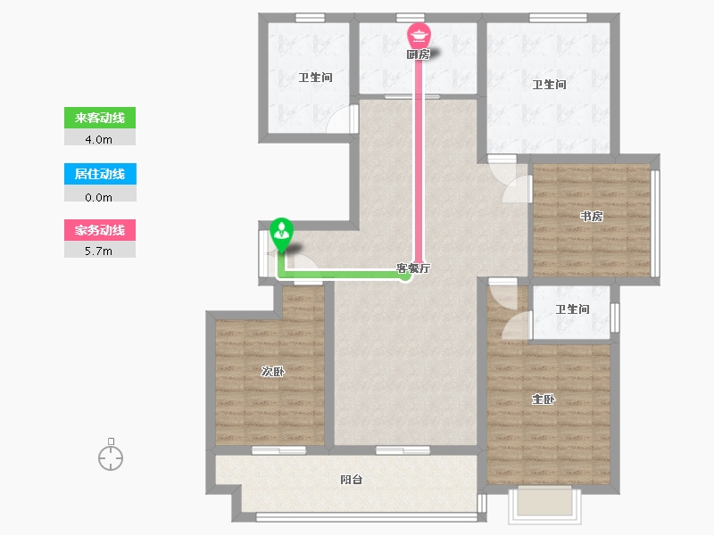 山东省-临沂市-史丹利四季长安-123.00-户型库-动静线