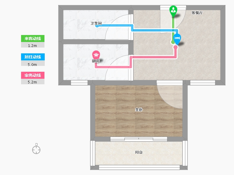 山东省-威海市-那香海国际旅游度假区-44.99-户型库-动静线