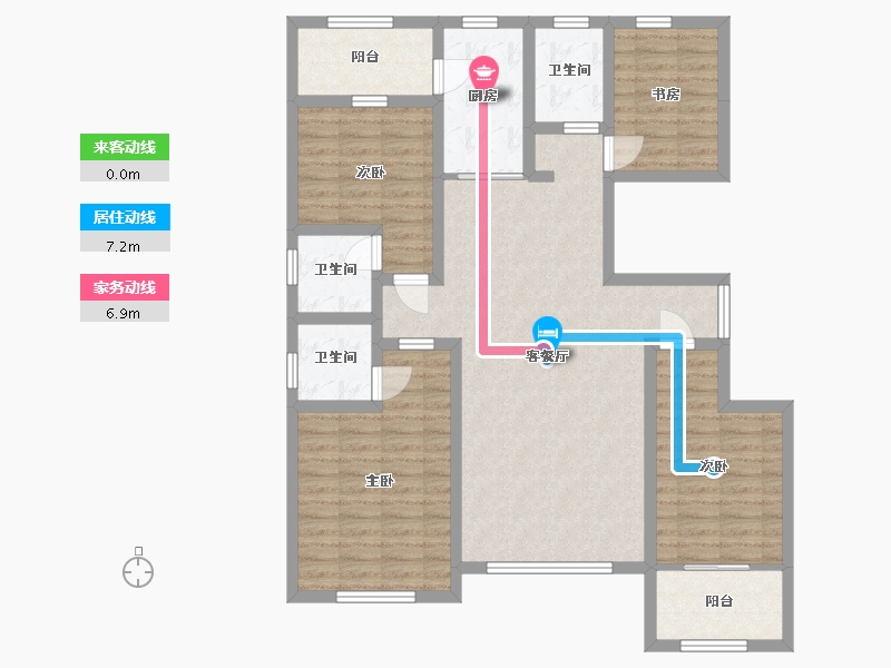 山东省-潍坊市-金庆御花园-112.48-户型库-动静线