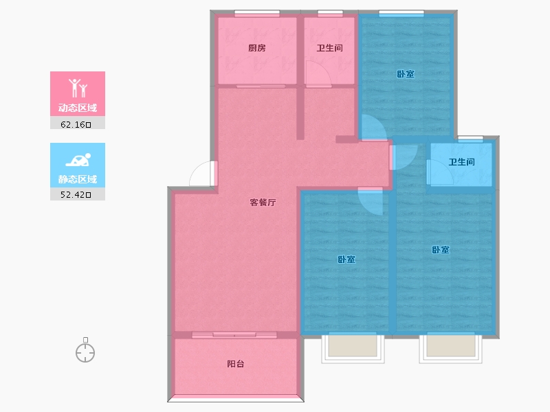 河南省-许昌市-荣城尚府-102.30-户型库-动静分区