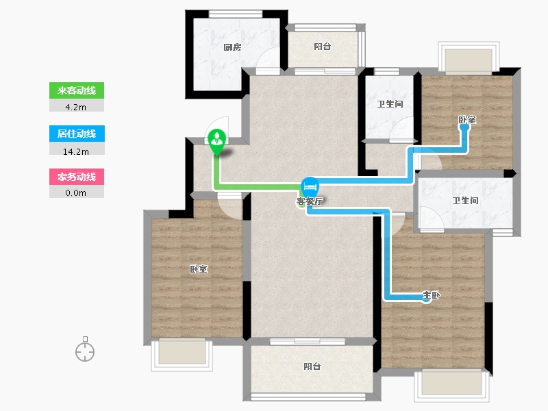 江西省-上饶市-越兴府·双玺-99.54-户型库-动静线