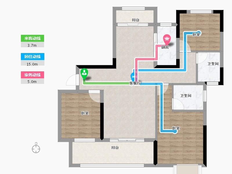 江西省-上饶市-东投·金麟府-96.10-户型库-动静线