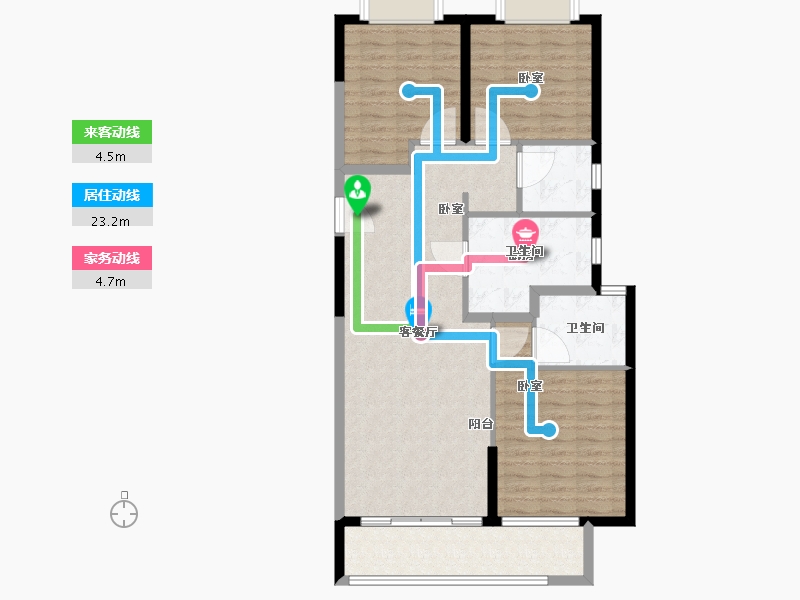 湖北省-武汉市-中建锦绣楚城-97.00-户型库-动静线