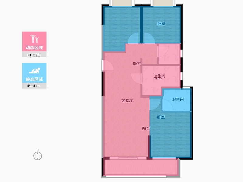 湖北省-武汉市-中建锦绣楚城-97.00-户型库-动静分区