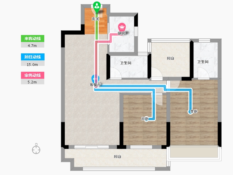 安徽省-滁州市-城市之星-84.38-户型库-动静线