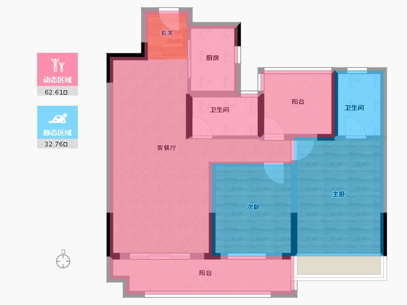 安徽省-滁州市-城市之星-84.38-户型库-动静分区