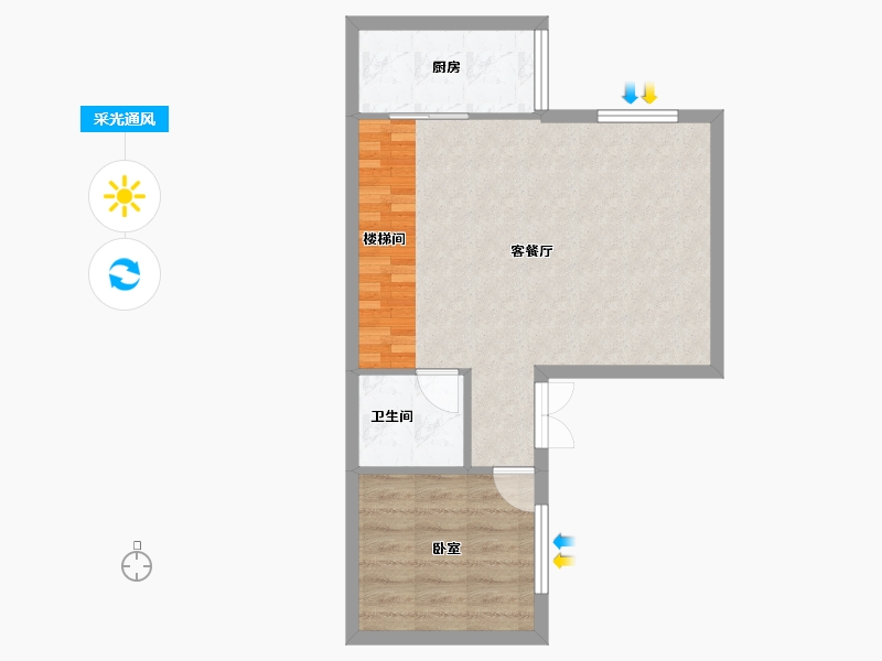 湖北省-武汉市-碧桂园温泉旅游城-51.91-户型库-采光通风