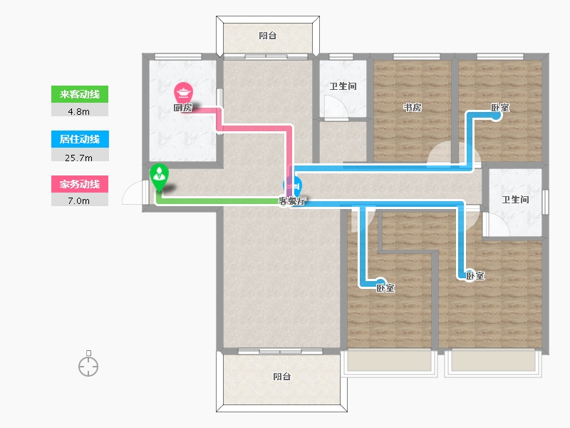 河南省-许昌市-维也纳金域蓝湾-138.01-户型库-动静线