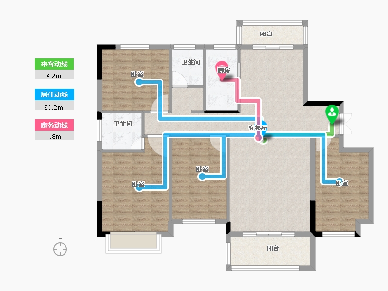 河南省-商丘市-万宝首府-116.01-户型库-动静线