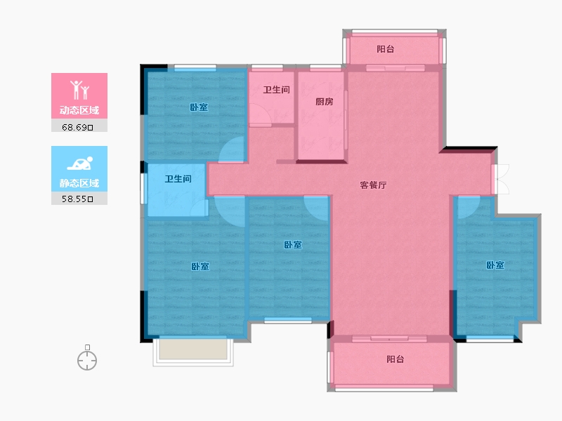 河南省-商丘市-万宝首府-116.01-户型库-动静分区