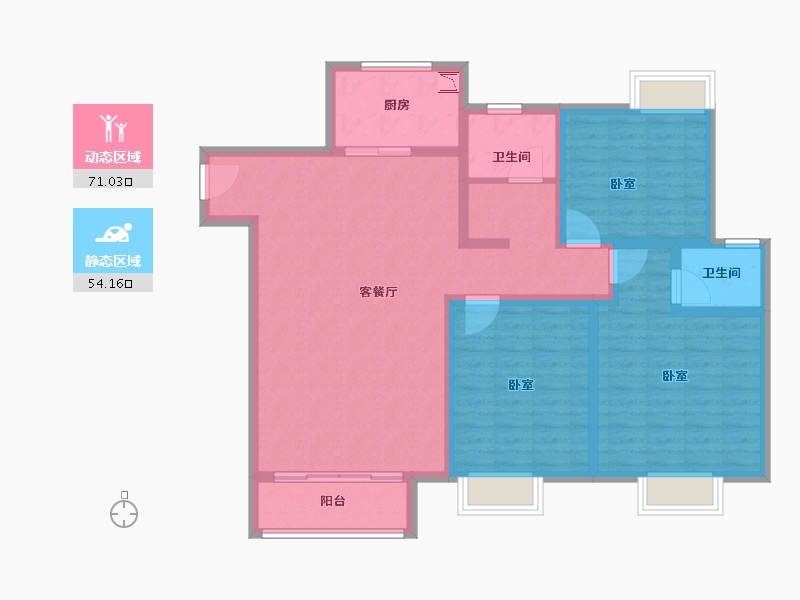 河南省-驻马店市-泰禾尚善雅居-112.19-户型库-动静分区