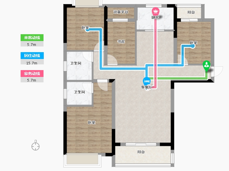 湖北省-黄冈市-红安东城国际-101.47-户型库-动静线