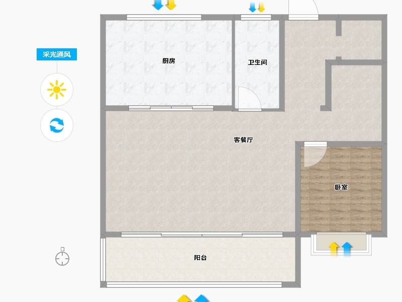 山东省-济南市-龙湖天宸原著-144.01-户型库-采光通风