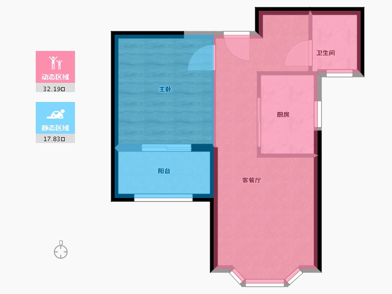 江苏省-宿迁市-建屋明日星城-44.50-户型库-动静分区