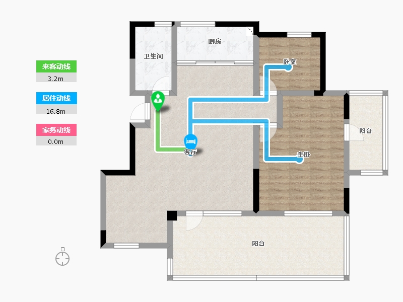 山东省-日照市-锦华锦园-107.80-户型库-动静线