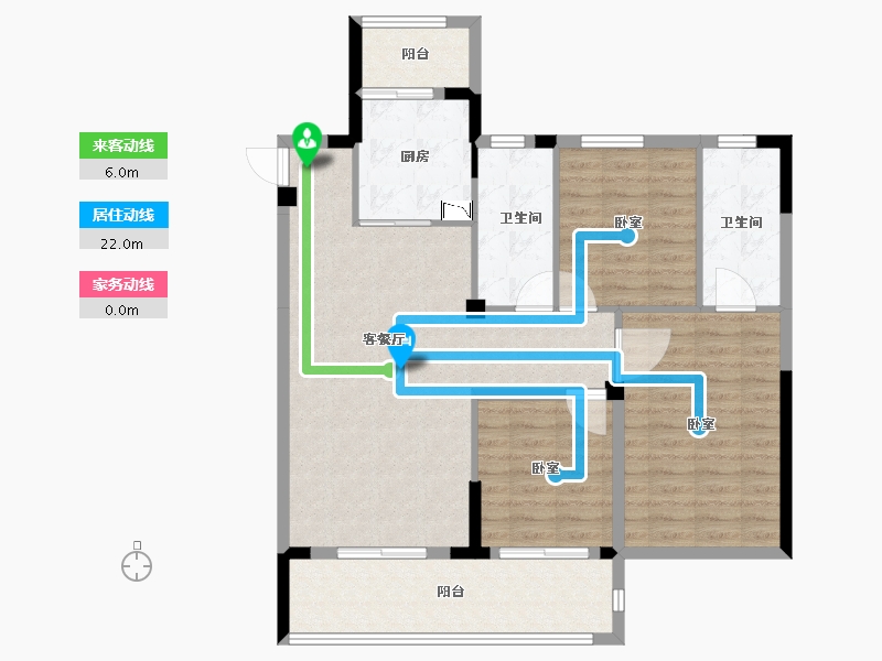 湖北省-黄冈市-泰禾富·凤凰府-98.54-户型库-动静线