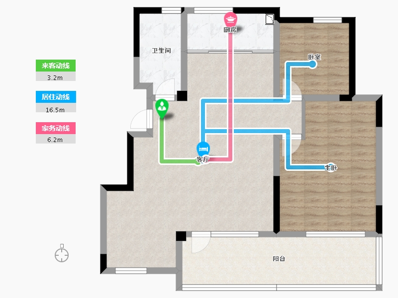 山东省-日照市-锦华锦园-100.02-户型库-动静线