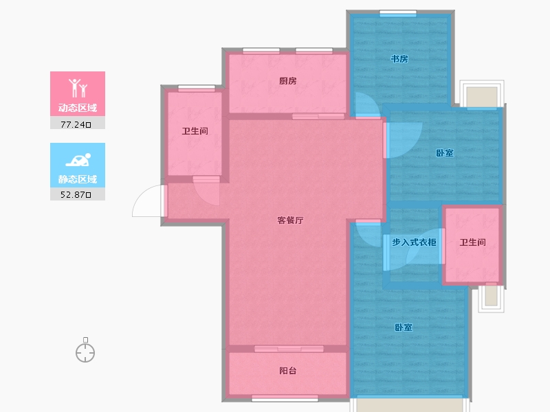 河南省-许昌市-骏景丽都-116.74-户型库-动静分区