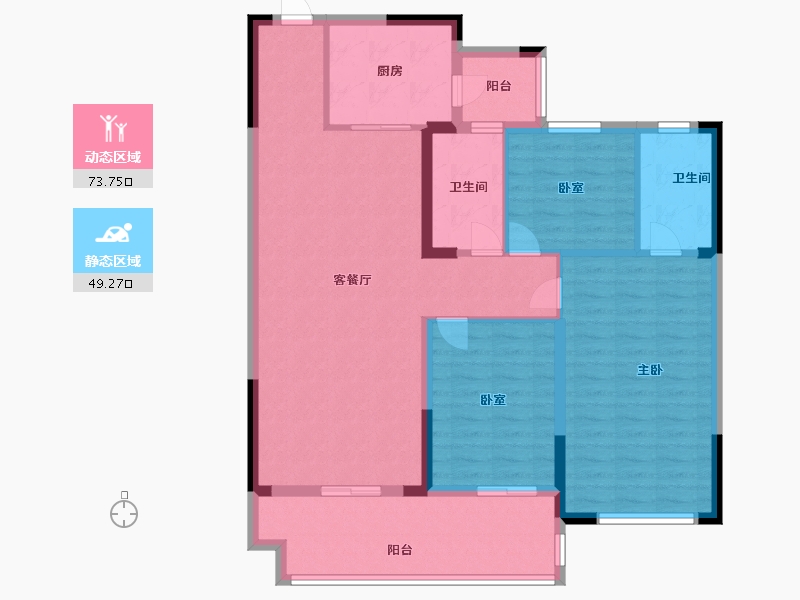 河南省-许昌市-亨源通英才花园-111.00-户型库-动静分区