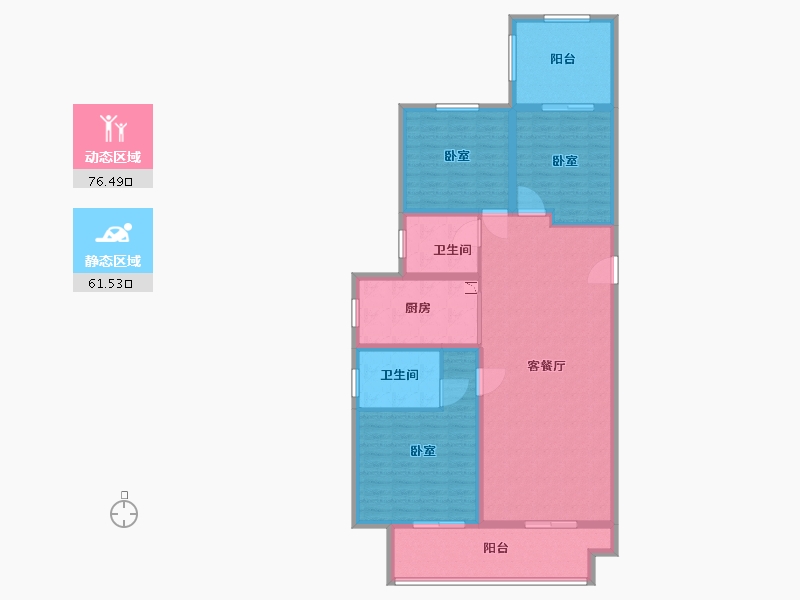 河南省-许昌市-亨源通英才花园-125.01-户型库-动静分区