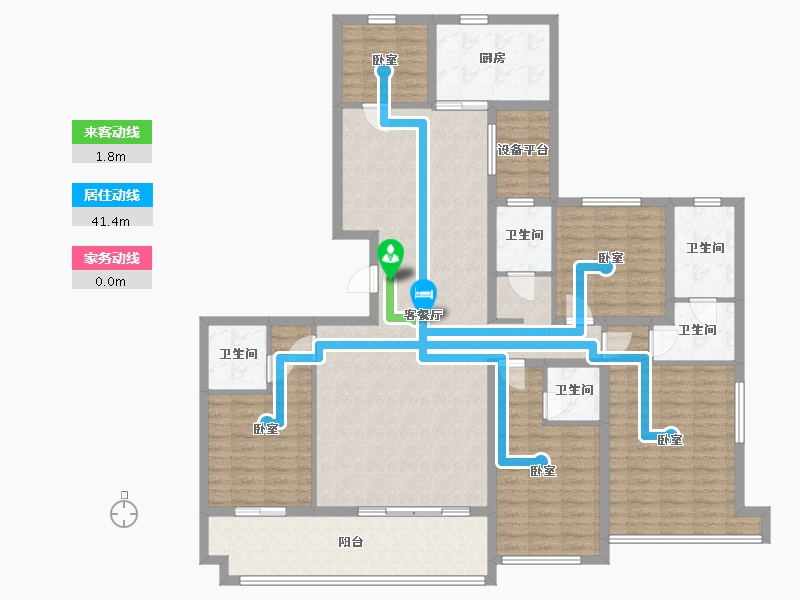 河南省-信阳市-信合江南里-162.01-户型库-动静线