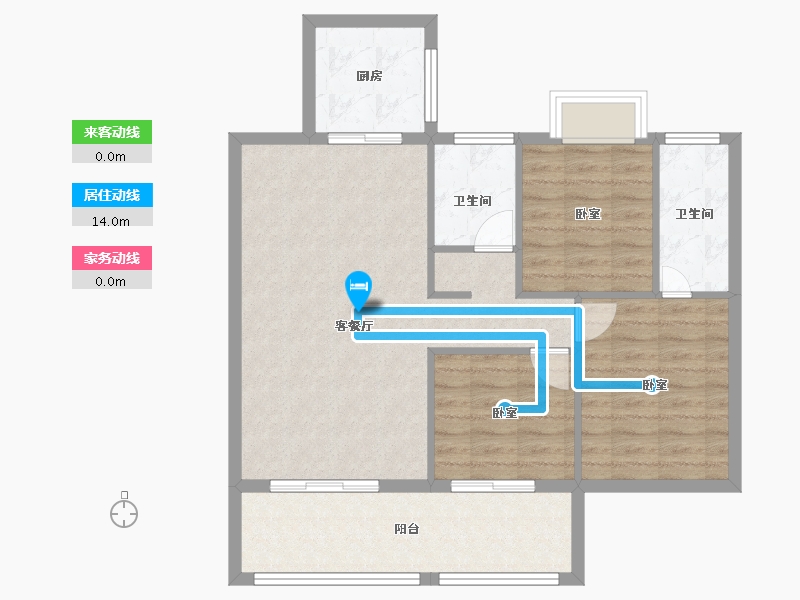 湖北省-孝感市-东方·状元成-83.06-户型库-动静线