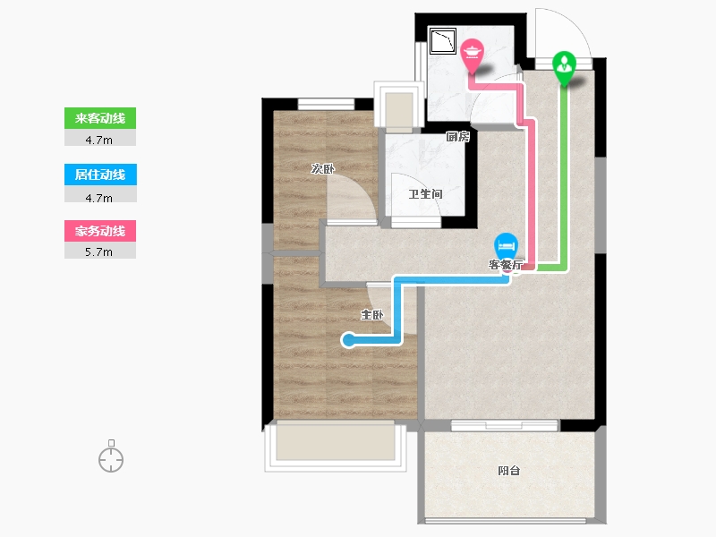 福建省-厦门市-聚龙美的君悦府-52.01-户型库-动静线