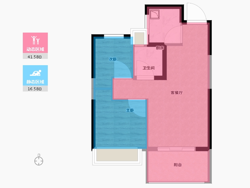 福建省-厦门市-聚龙美的君悦府-52.01-户型库-动静分区