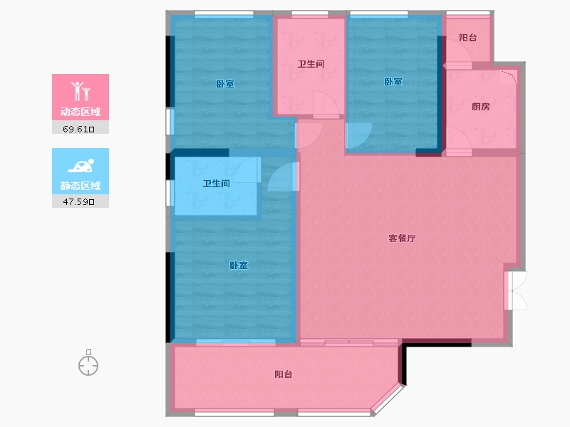 湖北省-十堰市-震洋贵府-106.14-户型库-动静分区