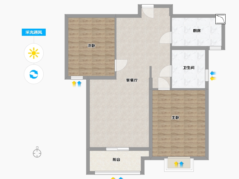 山东省-临沂市-鲁班国际-96.00-户型库-采光通风