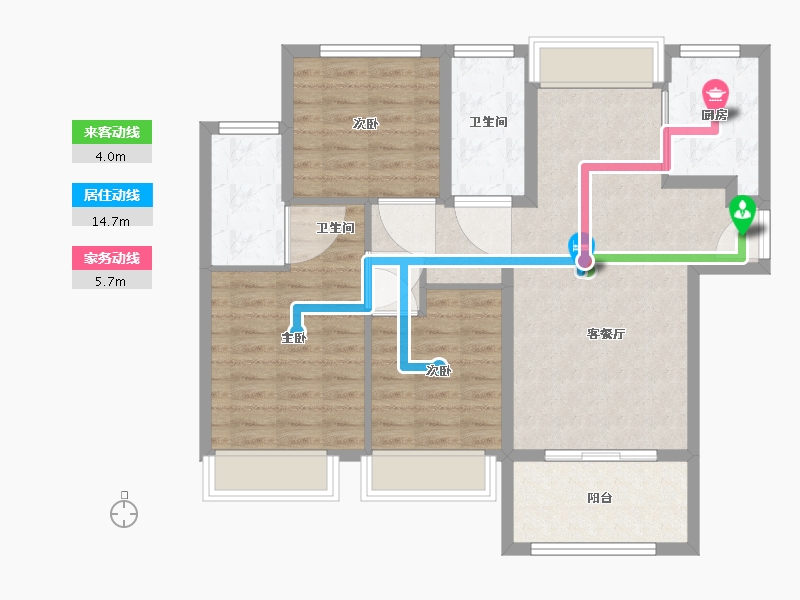 福建省-厦门市-中交国贸鹭原-88.00-户型库-动静线