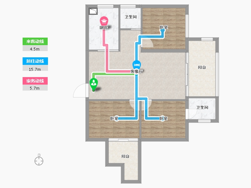 湖北省-十堰市-震洋贵府-89.34-户型库-动静线