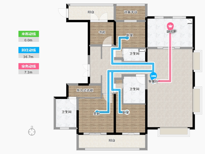 河南省-南阳市-东正·颐和府-187.00-户型库-动静线