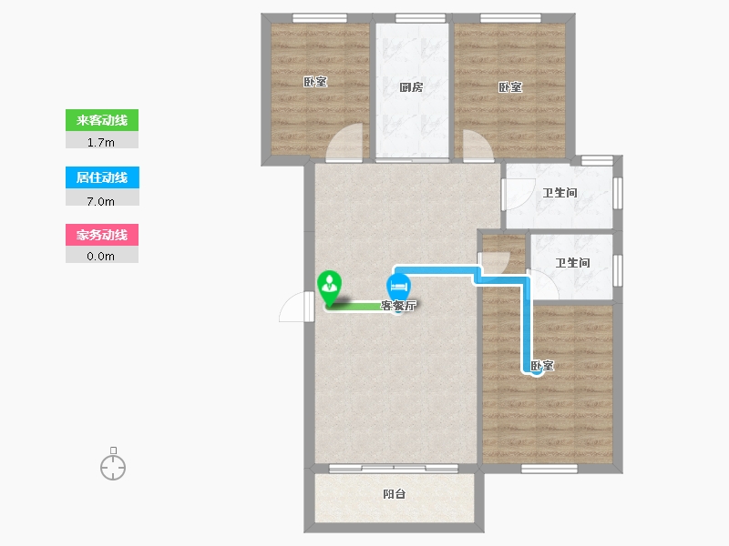 湖北省-黄冈市-城东一号-87.21-户型库-动静线