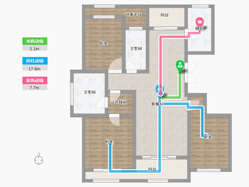 河南省-郑州市-豫发国园-111.30-户型库-动静线