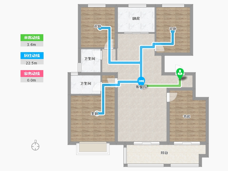 山东省-济南市-祥生西江樾-112.00-户型库-动静线