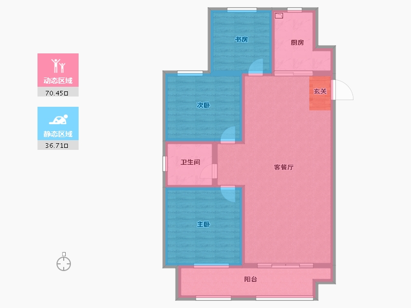 山东省-淄博市-源泰景城锦园-96.00-户型库-动静分区