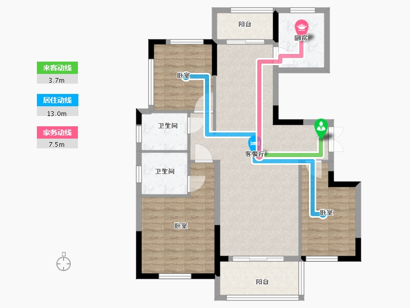 湖北省-十堰市-太学府-97.60-户型库-动静线