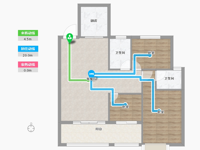 湖北省-孝感市-东方·状元成-83.12-户型库-动静线