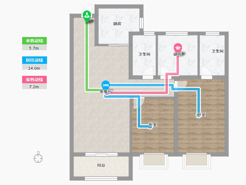 山东省-济宁市-红星瑞马世家-88.00-户型库-动静线