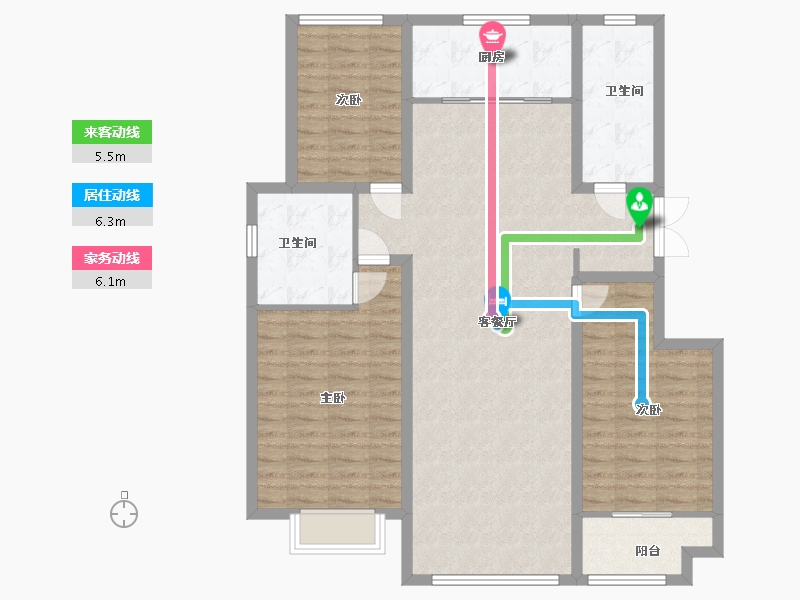 山东省-潍坊市-普兰方城-114.50-户型库-动静线