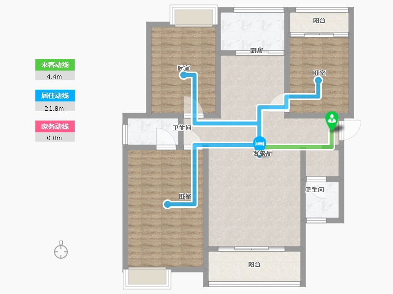 河南省-南阳市-仲景·康城壹品-112.01-户型库-动静线